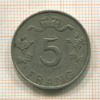 5 франков. Люксембург 1949г