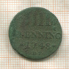 4 пфеннига. Трир 1748г