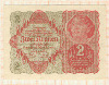 2 кроны. Австро-Венгрия 1922г