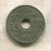 10 сантимов. Тунис 1918г