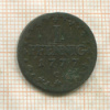 1 пфенниг. Саксония 1777г
