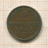 2 пфеннинга. Пруссия 1868г