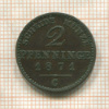 2 пфеннинга. Пруссия 1871г