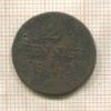 2 пфеннига. Бранденбург 1810г