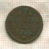 1 пфенниг. Фулда. Бистум Генрих VIII 1769г