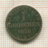 1 грош. Ольденбург 1858г