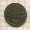 1 пфеннинг. Аугсбург 1799г