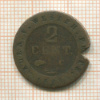 2 сантима. Вестфалия. Наполеон 1810 ?г