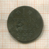 1 пфеннинг. Брауншвейг-Вольфенбюттель. (деформация) 1820г
