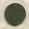 3 сентесимо. Австрия 1852г