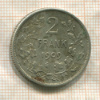 2 франка. Бельгия 1909г