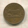 2 пенса. Гернси 1989г