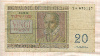 20 франков. Бельгия 1956г