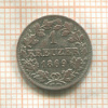 1 крейцер. Бавария 1869г