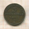 3 пфеннинга. Пруссия 1871г