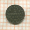1 крейцер. Вюртемберг 1868г