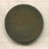 4 пфеннига. Саксония 1809г