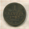 1 крейцер. Гессен-Кассель 1783г