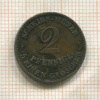 2 пфеннига. Саксен-Кобург-Гота 1856г