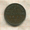 1 пфеннинг. Пруссия 1853г