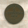 1 пфенниг. Саксония 1872г