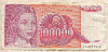 100000 динаров. Югославия 1989г