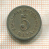 5 пар. Сербия 1883г