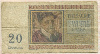 20 франков. Бельгия 1956г