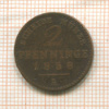2 пфеннинга. Пруссия 1856г