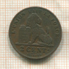 2 сантима. Бельгия 1902г