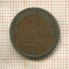 1 пфенниг. Рейсс-Шлейц 1850г