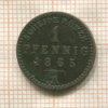 1 пфенниг. Саксен-Ваймар-Эйзенах 1865г