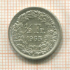 1/2 франка. Швейцария 1965г