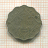 1 анна. Индия 1910г