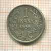 1 франк. Бельгия 1909г