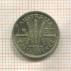 3 пенса. Австралия 1957г