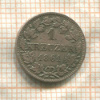 1 крейцер. Бавария 1861г