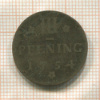 3 пфеннига. Мекленбург-Шверин 1754г