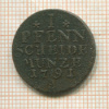 1 пфенниг. Пруссия 1791г