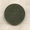 1 пфенниг. Рейсс-Шлейц 1858г