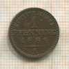 1 пфеннинг. Пруссия 1869г