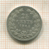25 центов. Нидерланды 1904г