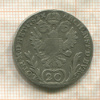 20 крейцеров. Австрия 1782г