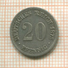 20 пфеннигов. Германия 1875г