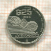 25 песо. Мексика. ПРУФ 1985г