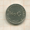 1/10 гульдена. Кюрасао 1948г