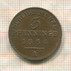 3 пфеннинга. Пруссия 1864г