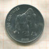 50 сантимов. Конго 2002г