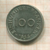 100 франкенов. Саарланд 1955г
