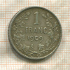 1 франк. Бельгия 1909г